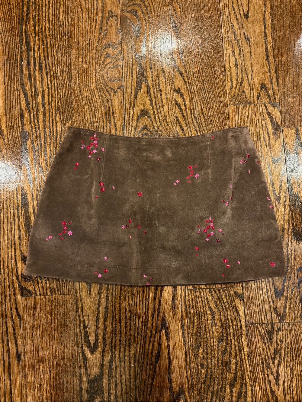 NWOT vintage suede mini skirt